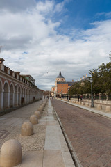 Fototapeta na wymiar Aranjuez,Spain,1,2018; The Royal Palace of Aranjuez is one of the residences of the Spanish royal family.