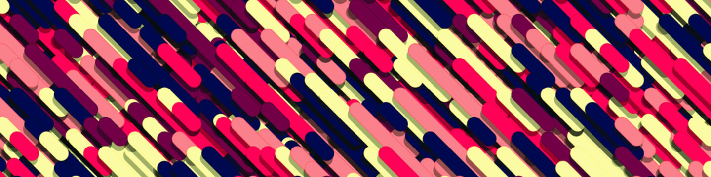 Color Abstract Lines Rain Generative Art background illustration