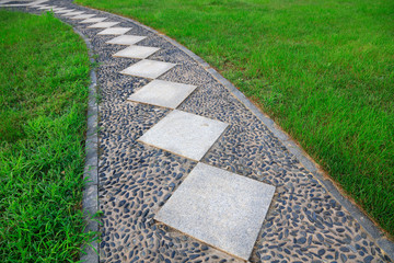 slate road in the park