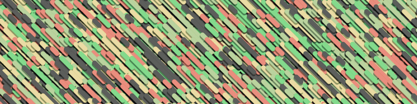 Color Abstract Lines Rain Generative Art background illustration