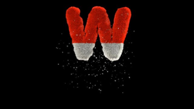 fun, holiday, winter, snow, hair, typography, typeface, u, v, w, x, symbol, fur, wool, alphabet, type, red, 3d, character, claus, white, christmas font, font, wild, illustration, set, abc, furry, fluf
