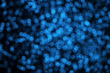 Christmas and New Year background with shiny stars. Trend color of 2020 - Classic Blue