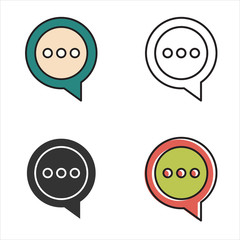 Speech bubble icon.