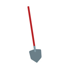 shovel tool icon, flat design