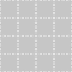 Seamless vector plaid pattern with crosses. Design for wallpaper, fabric, textile, wrapping.