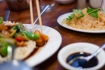 Cantonese-style jellyfish dish in Chinatown's Joe's Shanghai, New York City