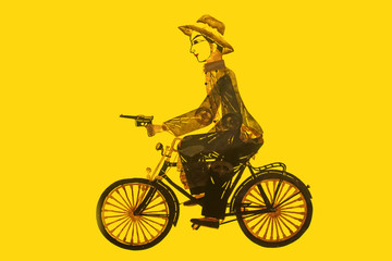 Obraz premium Chinese shadow puppets prop