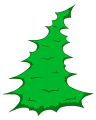 Christmas tree cartoon colorful illustration