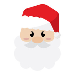 Isolated Santa Claus cartoon