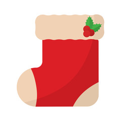 Santa claus boot icon
