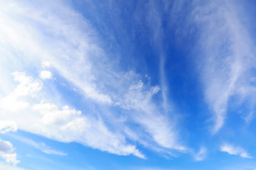 blue sky and white clouds