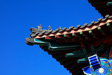Fototapeta na wymiar eaves of Chinese classical style