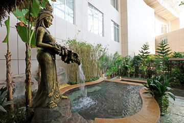 Bronze sculpture in the park