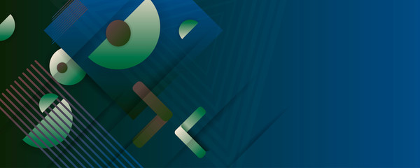 Abstract dark modern colors classic blue geometric shape and shadows editable vector design