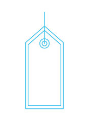 commercial tag hanging isolated icon