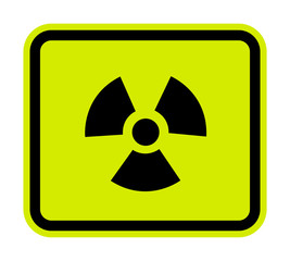 Radiation Hazard Symbol Sign Isolate On White Background,Vector Illustration EPS.10