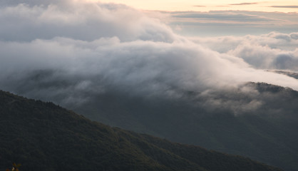 clouds in unique shape