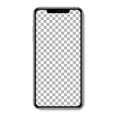 Smartphone isolated. Smartphone, mobile phone. Realistic vector illustration.