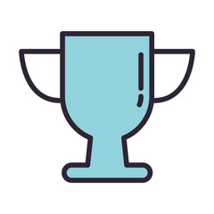 trophy cup award isolated icon