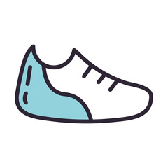 sport tennis shoes isolated icon
