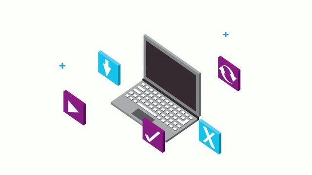 social media tech with laptop