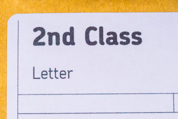 2nd Class Letter Label