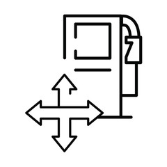fuel oil station service icon