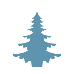pine tree plant isolated icon