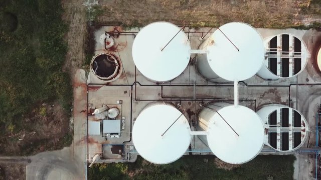 Aerial view of Refinery plant for ethanol bio fuel