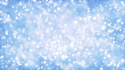 Fototapeta premium Abstract blurred Glow Glittering Particales, Sparkling bokeh background 3d rendering