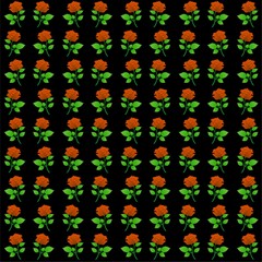The Amazing of Beautiful Roses Illustration, Pattern Wallpaper in the Dark Background