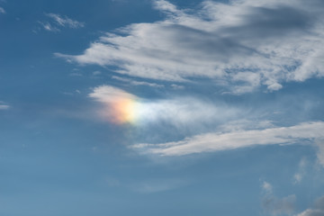 Fototapeta na wymiar colorful cloud at dusk sky