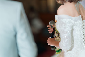 microphone on stage, speaker, conference