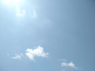 Beautiful blue sky with clouds background. Blue sky background with clouds.