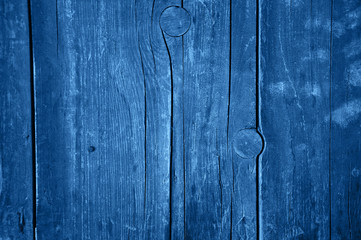 Old wooden texture in blue color.
