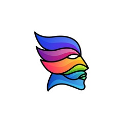 Modern head logo of Psychology.