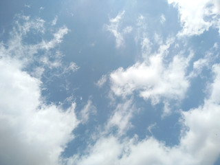 Beautiful blue sky with clouds background. Blue sky background with clouds.