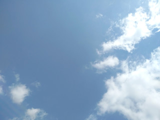 Beautiful blue sky with clouds background. Blue sky background with clouds.