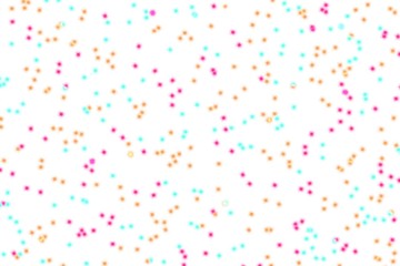 Hand drawing. Blurred image colorful of starlight on white background. Happy time. Can be use for backdrop, web, print, paper, wrapping.