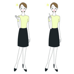 エステティシャン・美容スタッフのイラスト