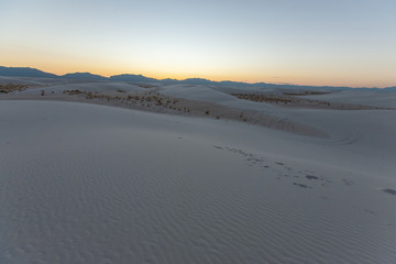Fototapeta na wymiar White Sands National Monument, New Mexico.