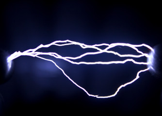 Artificially created spark discharges