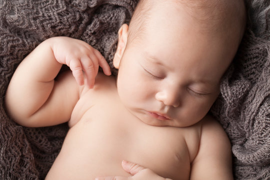 Newborn photography of baby boy 