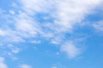 Obraz premium Blue sky and soft white clouds at day time for background.