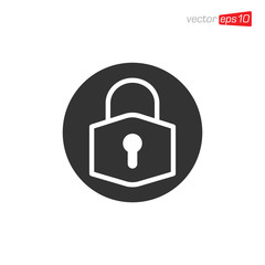 Padlock Secure Icon Design Vector