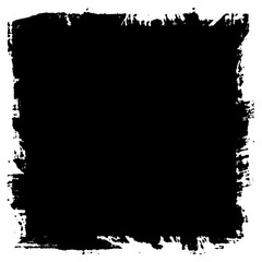 Grunge background black rectangular isolated on white background