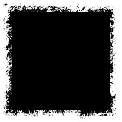 Grunge background black rectangular isolated on white background