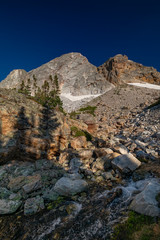 Summer afternoon along a meandering alpine stream in the Snowy Range Mountains of Wyoming