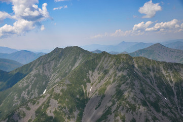 Mountain landscapes of the nature of the Russian Far East