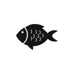 Fish icon flat design. vector illustration